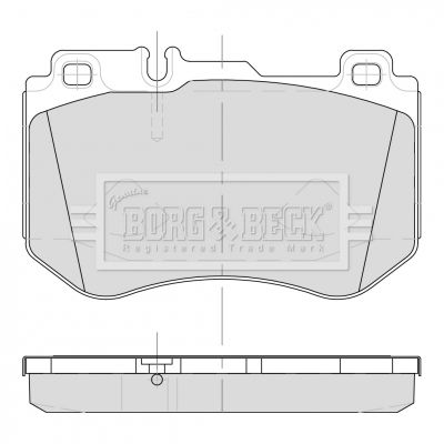 BORG & BECK Комплект тормозных колодок, дисковый тормоз BBP2501